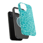 Turquoise Tide Crystal Clear Water MagSafe Phone Case – Tropical Aqua Ocean Ripple Protective Cover