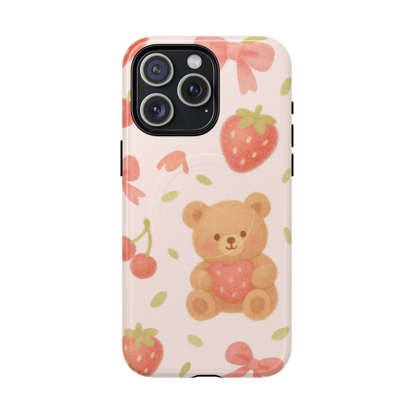 Teddy Berry Basket Friends iPhone Case with MagSafe - Shamo's