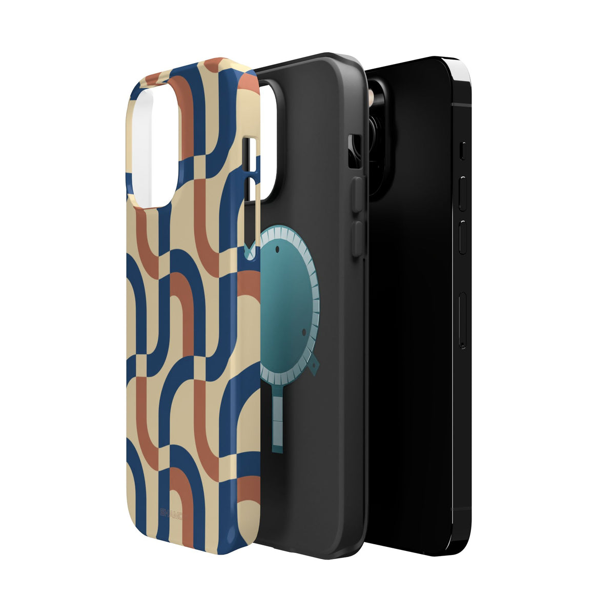 Mod Ribbon – Retro Geometric MagSafe Phone Case