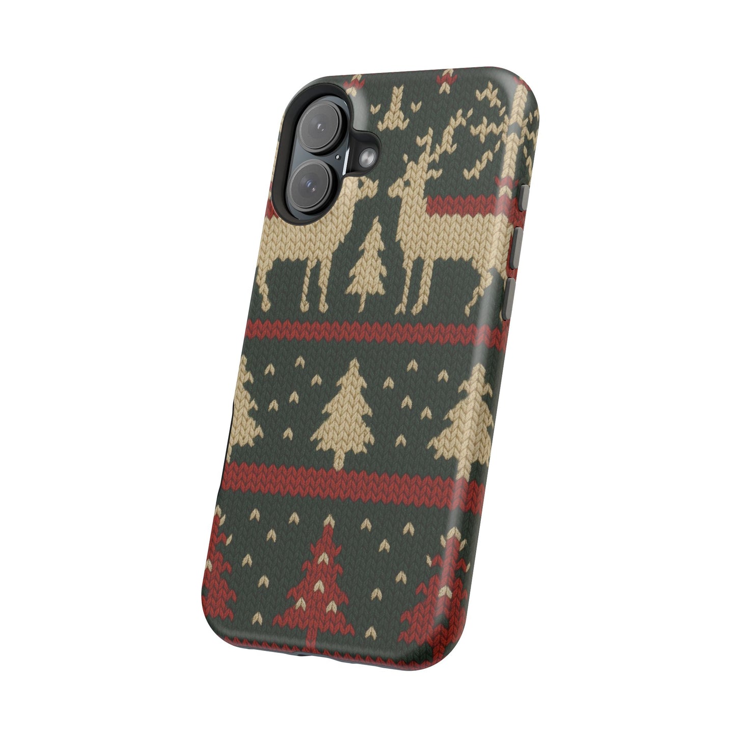 Holiday Reindeer Knit iPhone Case | compatible with MagSafe