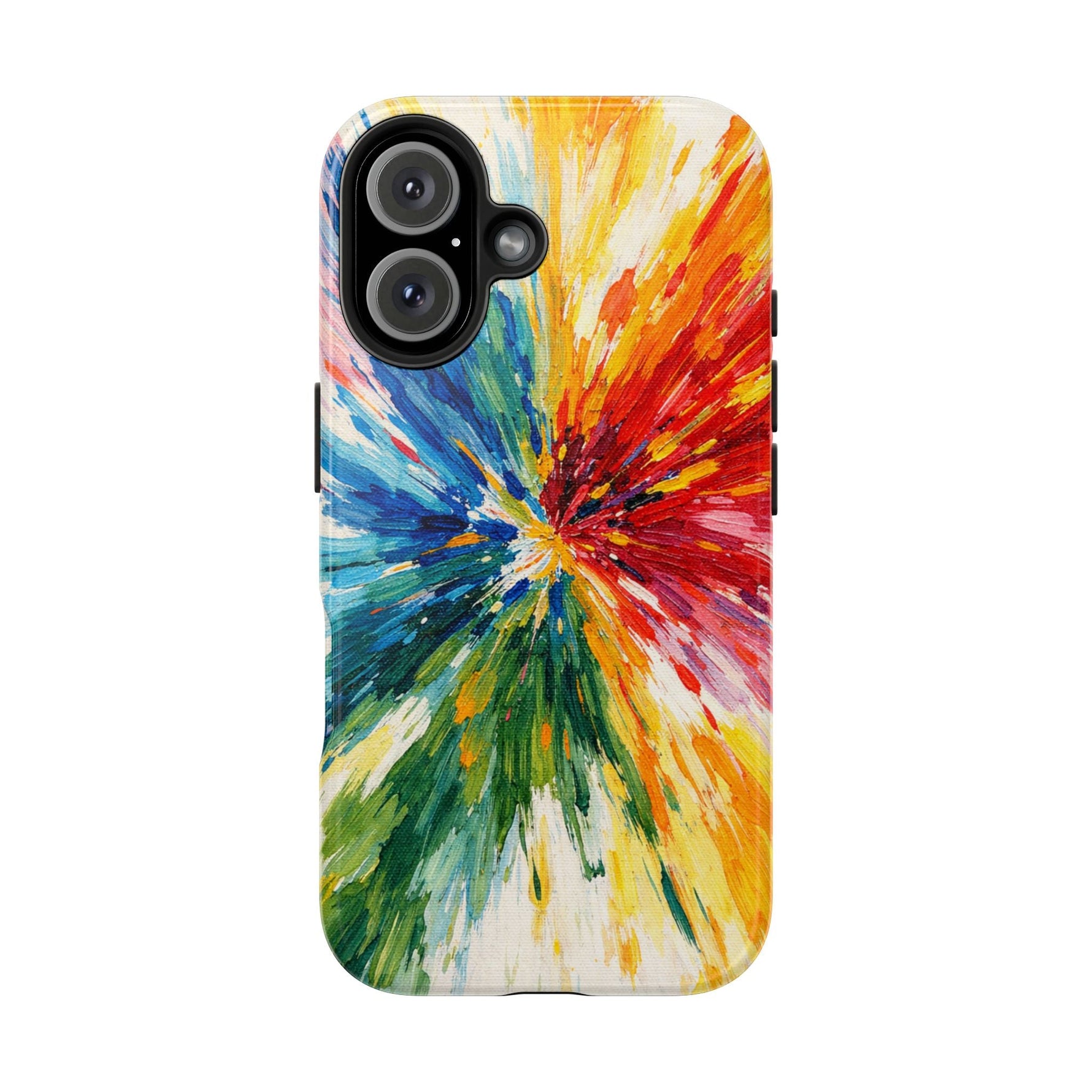Vibrant Abstract Paint Explosion Impact Phone Case  Shamo's iPhone 16