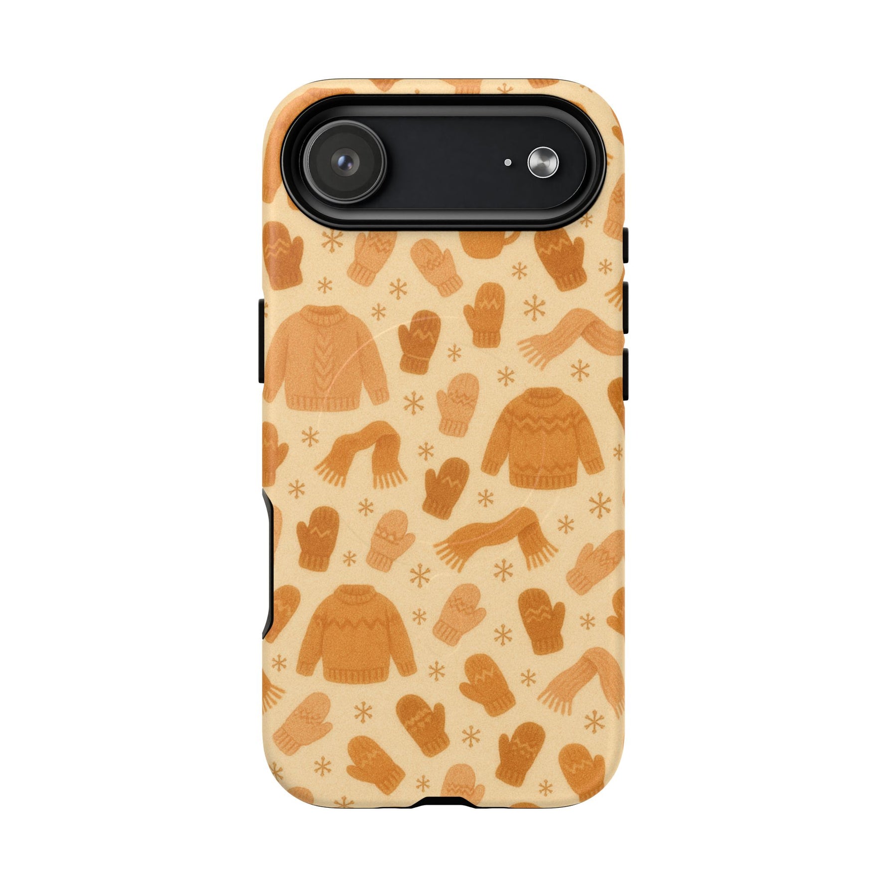 Cozy Winter Sweaters Holidays iPhone Case — Warm Knit Pattern with MagSafe - Shamo's