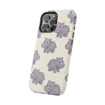 Cute Tiny Hippo Magnetic Impact-Resistant Phone Case