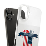 Slim Phone Cases with 4th of July writing for iPhone 17 and more - Shamo's
