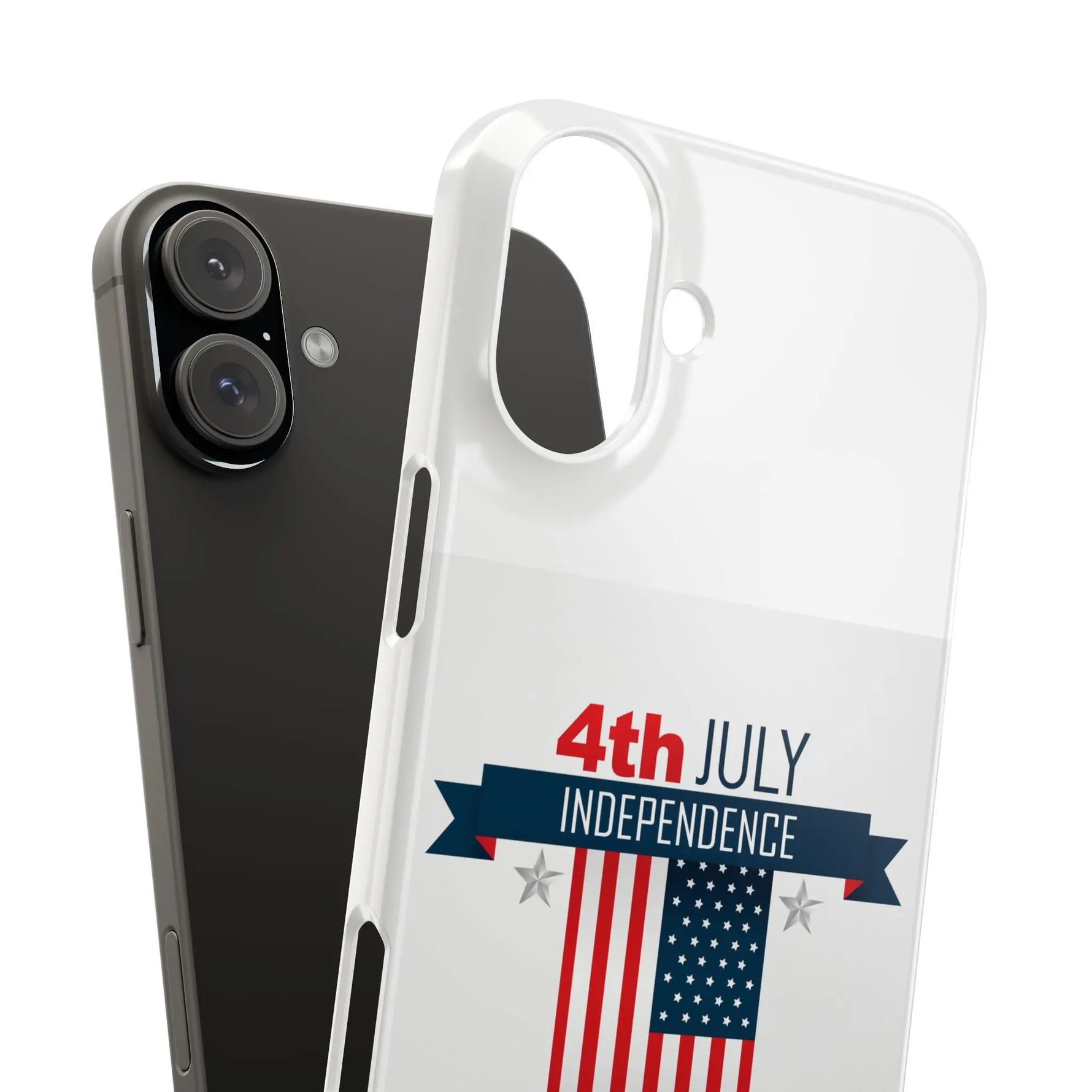 Slim Phone Cases with 4th of July writing for iPhone 17 and more - Shamo's