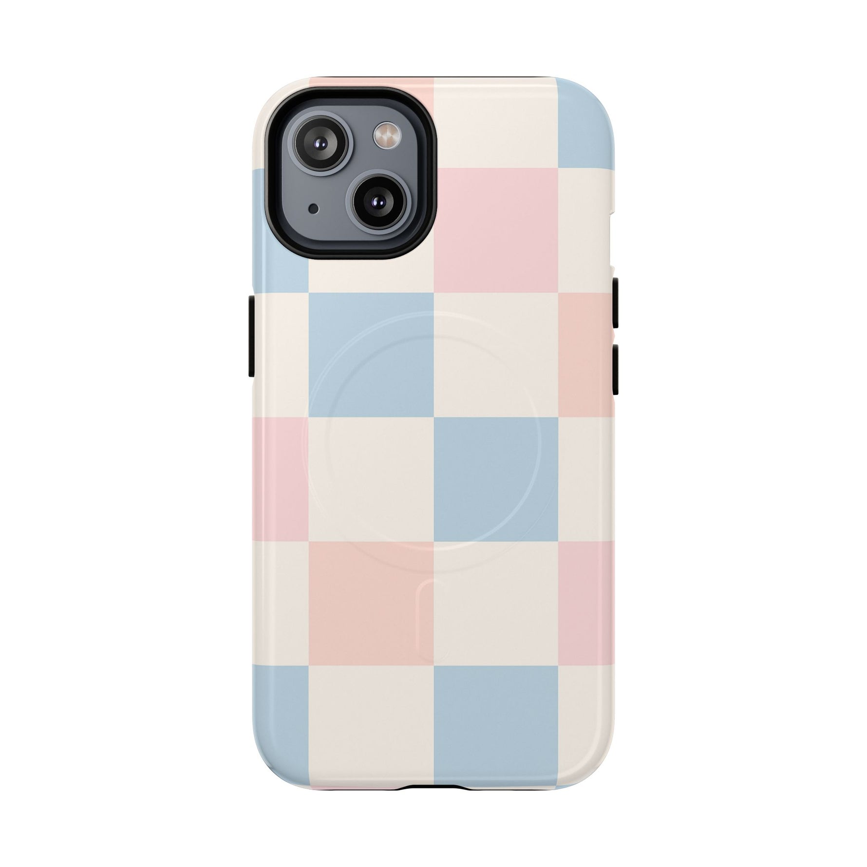 Pastel Checkerboard Pattern iPhone Cases - MagSafe - Shamo's