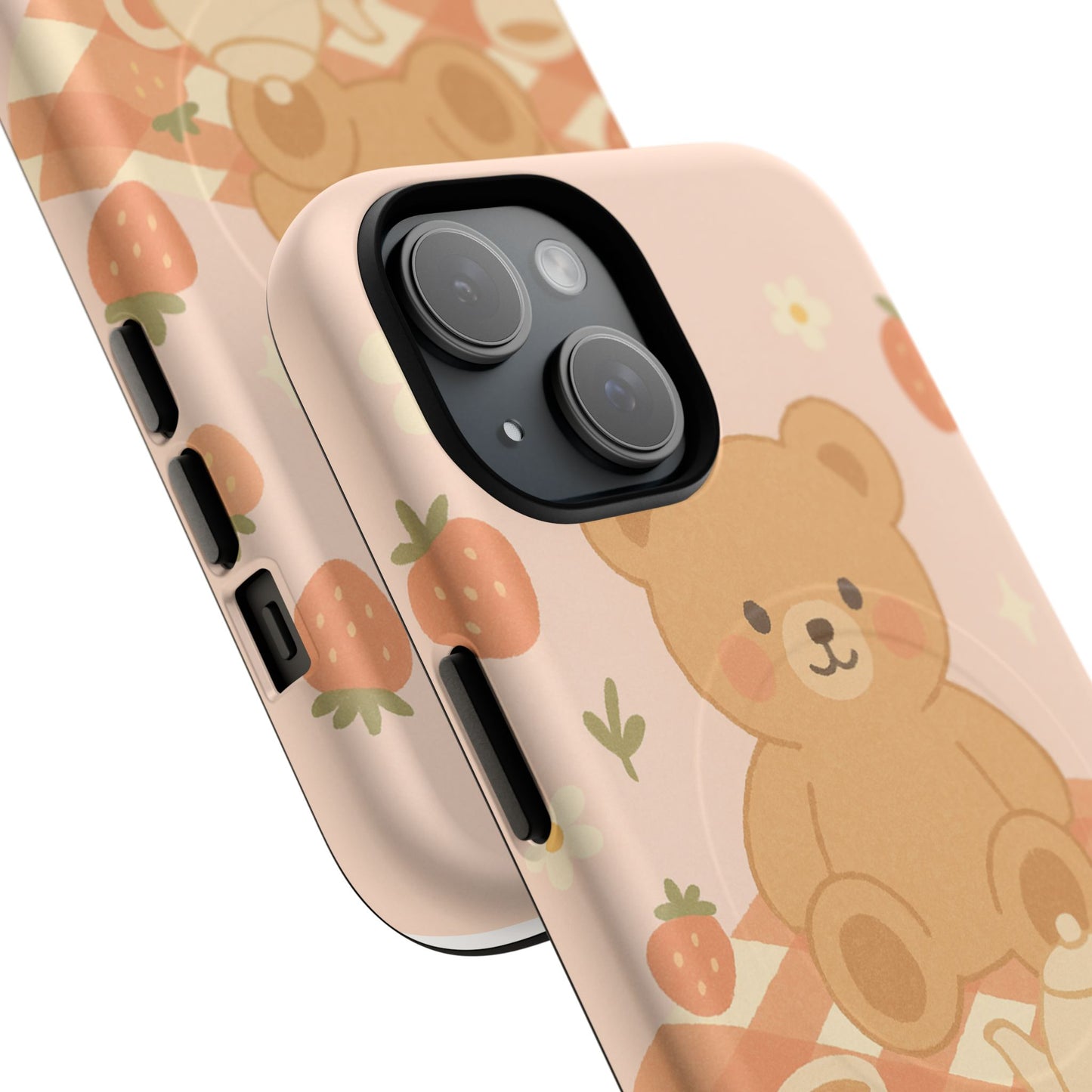 Blossom Bear Picnic iPhone Case with MagSafe