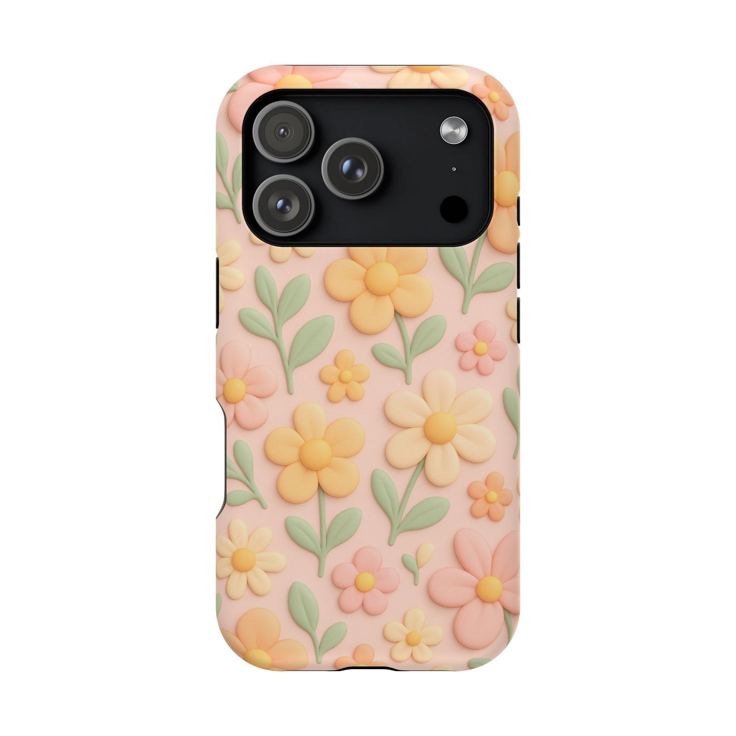 Vintage Floral 3D iPhone Case | MagSafe Compatible