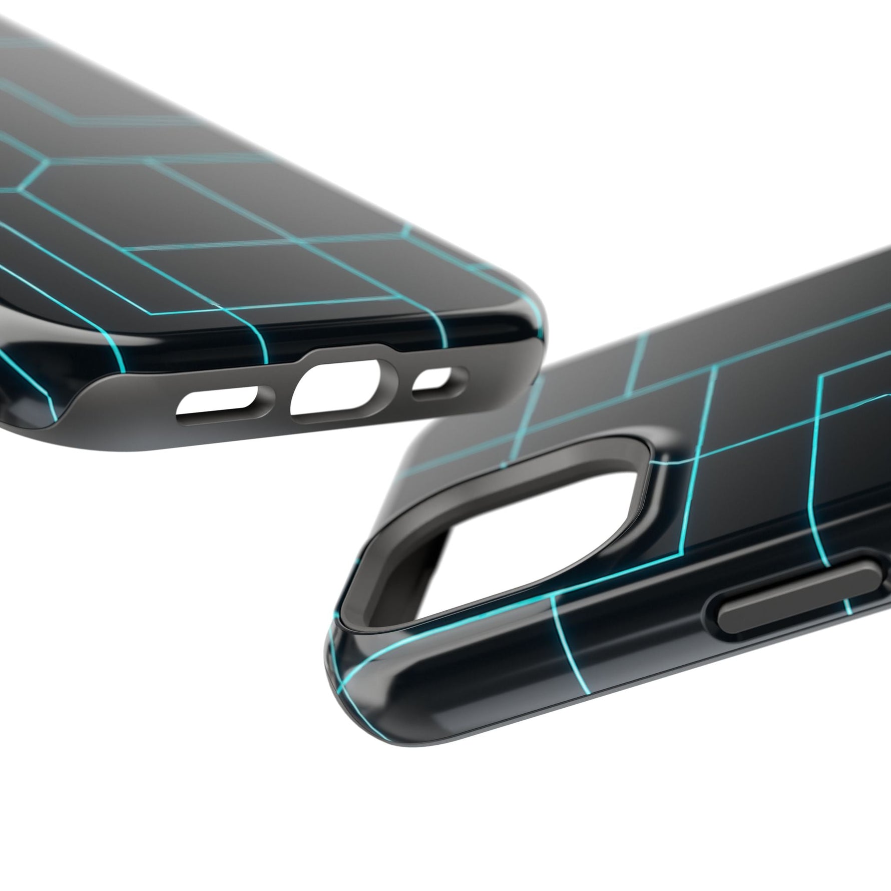 Neon Grid Magnetic Impact-Resistant iPhone Case | MagSafe compatible  Shamo's