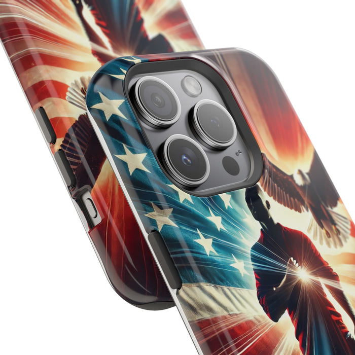 Magnetic Tough Phone Case with MagSafe Compatibility - Proud American Design Edition