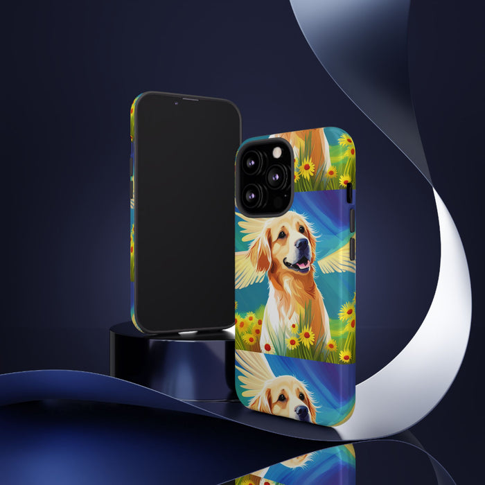 Tough Cases Golden Retriever with Wings Phone case