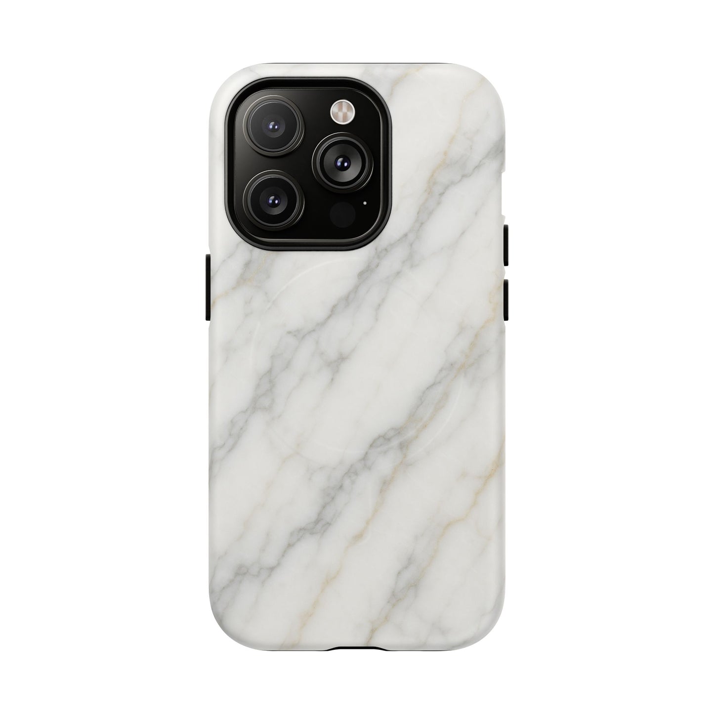 Classic White Marble iPhone Case with MagSafe - Shamo's