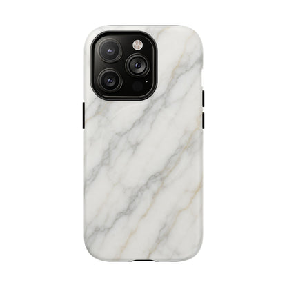 Classic White Marble iPhone Case with MagSafe - Shamo's