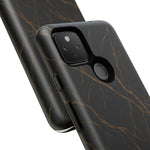 Black Marble Tough iPhone Case  Shamo's