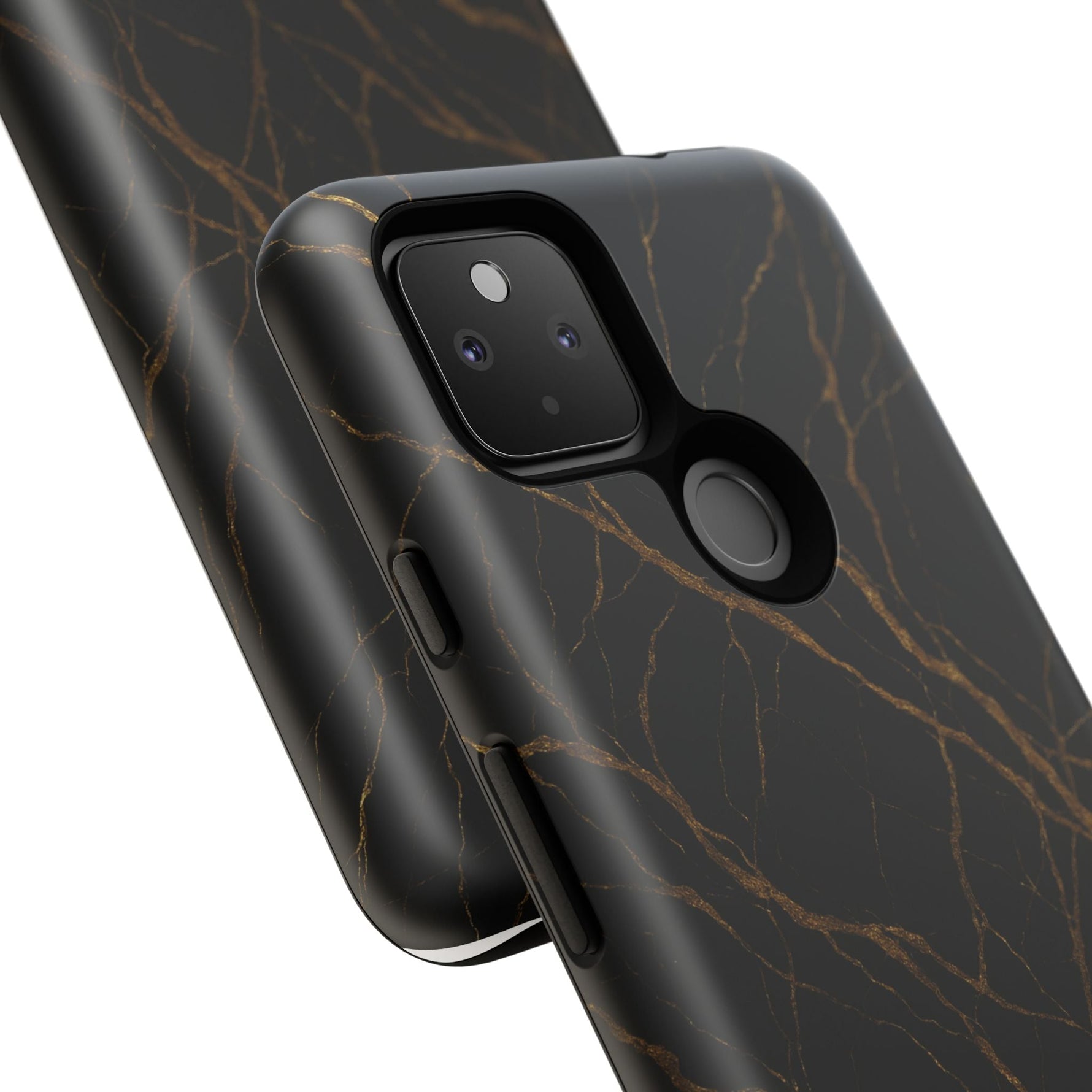 Black Marble Tough iPhone Case  Shamo's