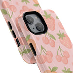Cute Fruits iPhone Case - Colorful Cherry & Strawberry Design | MagSafe