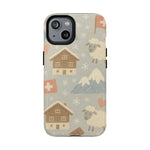 Swiss Chalet Sheep Pattern Tough MagSafe iPhone Case  Shamo's iPhone 14 / Glossy