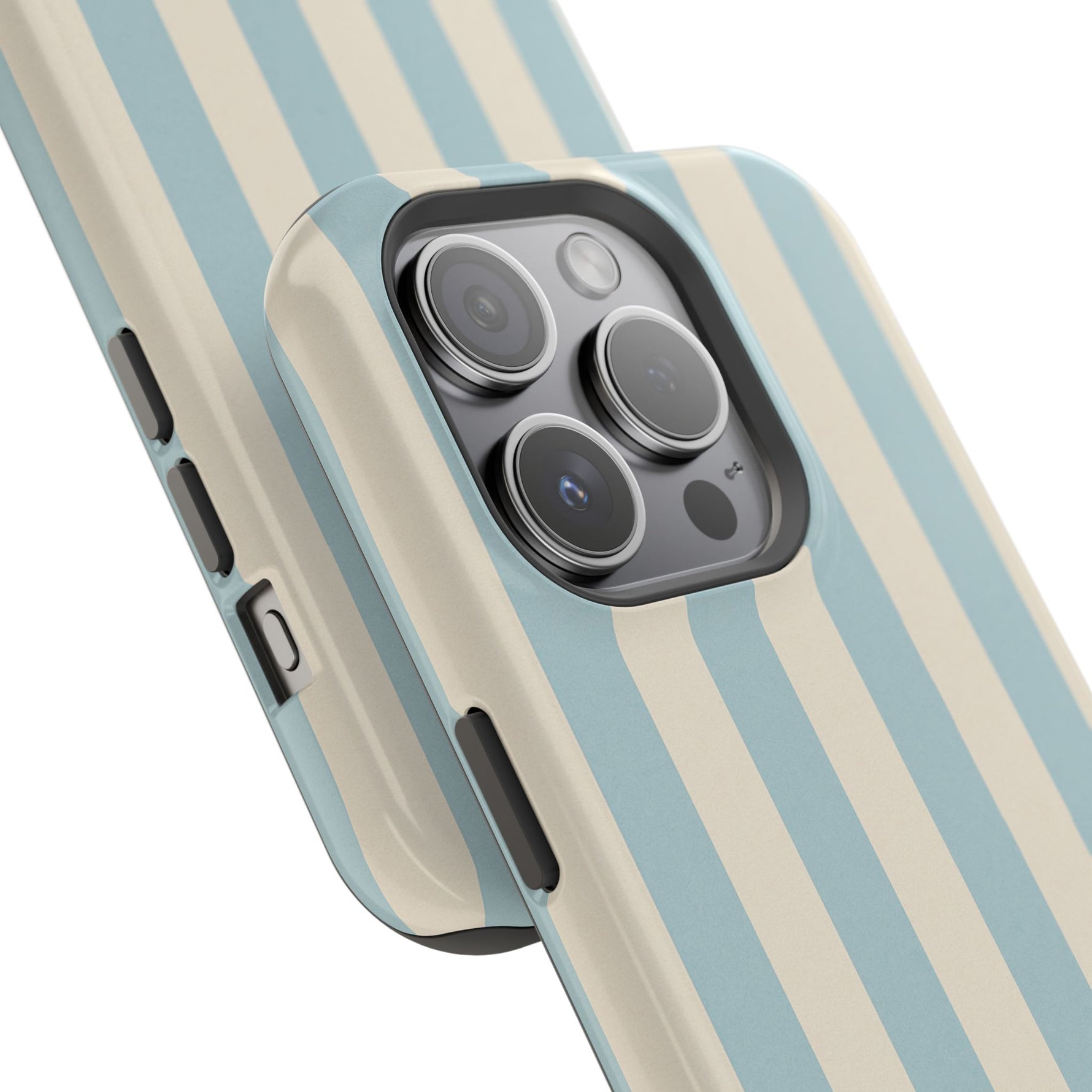 Blue Strips Pattern iPhone Case Compatible with MagSafe - Shamo's