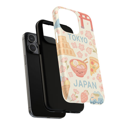 Tokyo Travel iPhone Case - Cute Japan Design | MagSafe