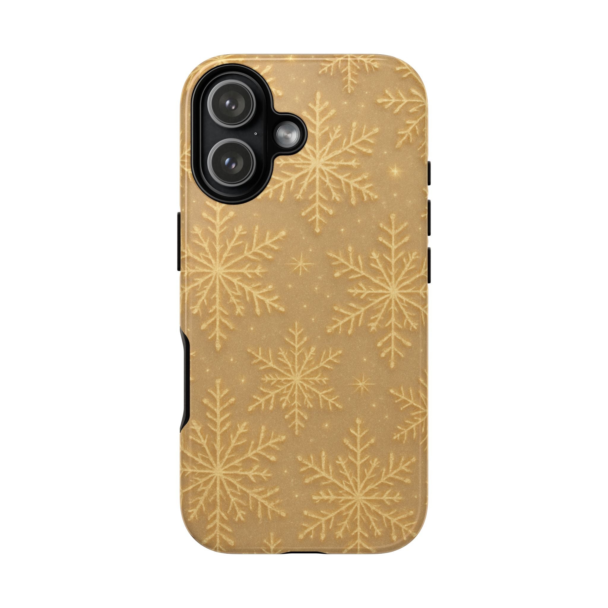 Golden Snowflake Holiday iPhone Case - Shamo's