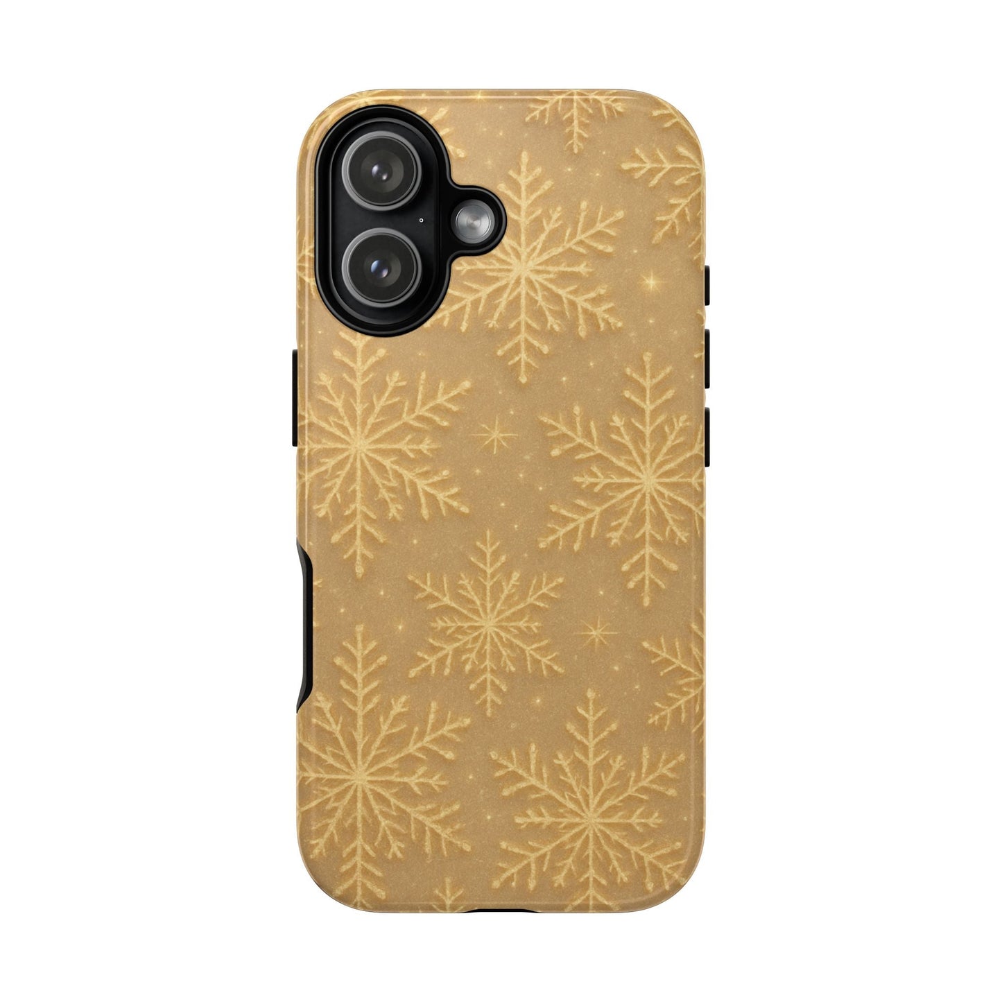 Golden Snowflake Holiday iPhone Case