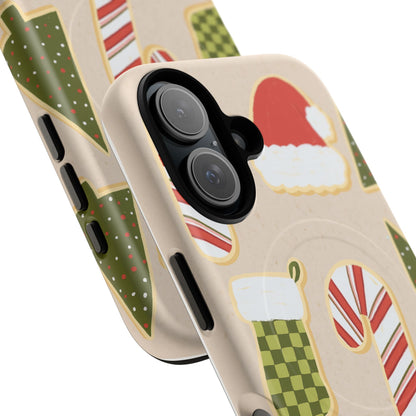 Festive Candy Cane Holiday iPhone Case | MagSafe  Shamo's