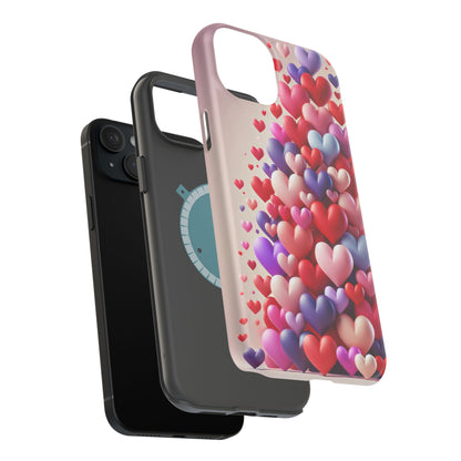 Shamo's Phone Case | MagSafe Compatible | Love Hearts Theme for iPhone 17 and more