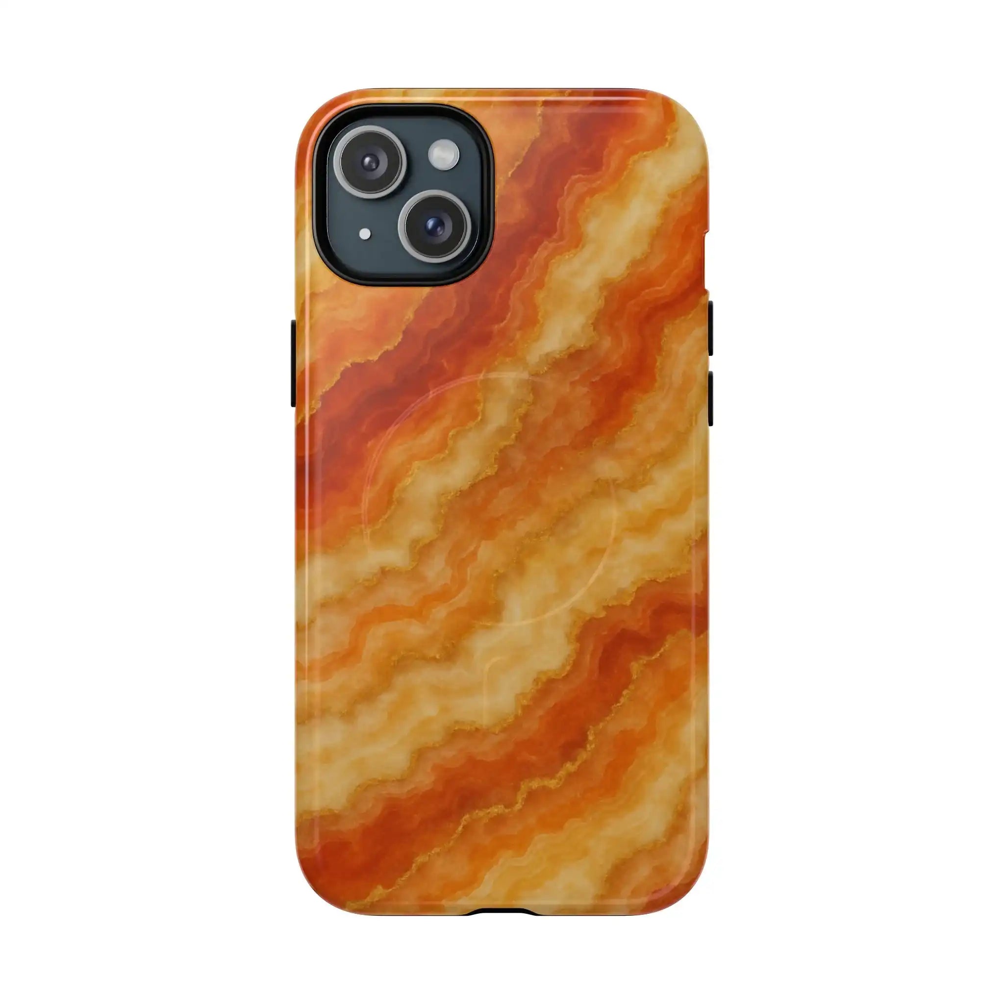 Amber Agate Marble iPhone Case with MagSafe - Shamo's