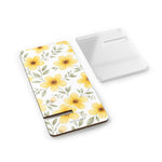 Floral Phone Stand, Yellow Wildflower Mobile Display - 2.8" x 5.9" / Glossy - Shamo's