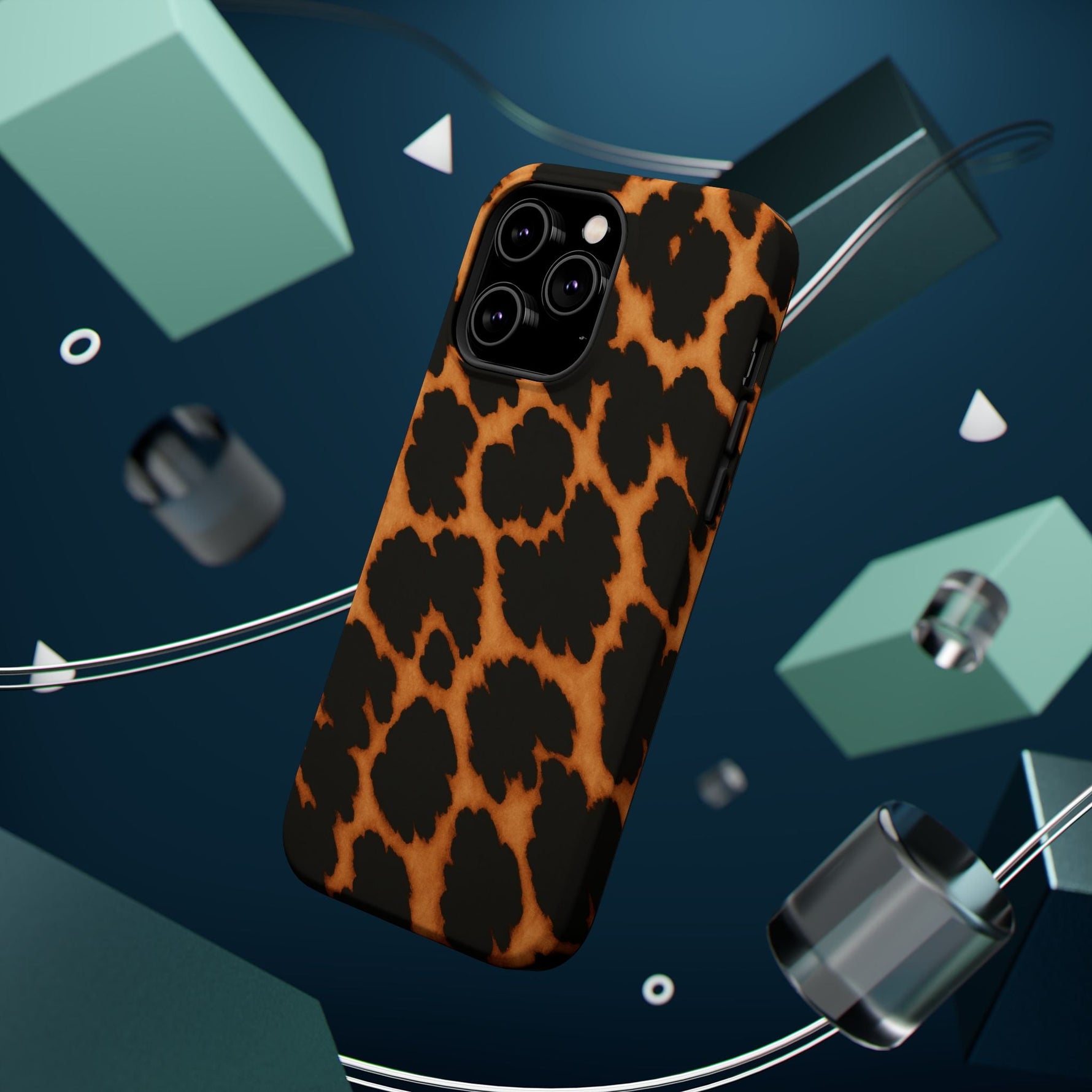 Leopard Print Impact-Resistant iPhone Case with MagSafe Compatibility  Shamo's