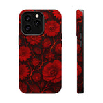 Melted Lava Dark Red Floral iPhone Case — MagSafe Compatible  Shamo's iPhone 13 Pro / Matte