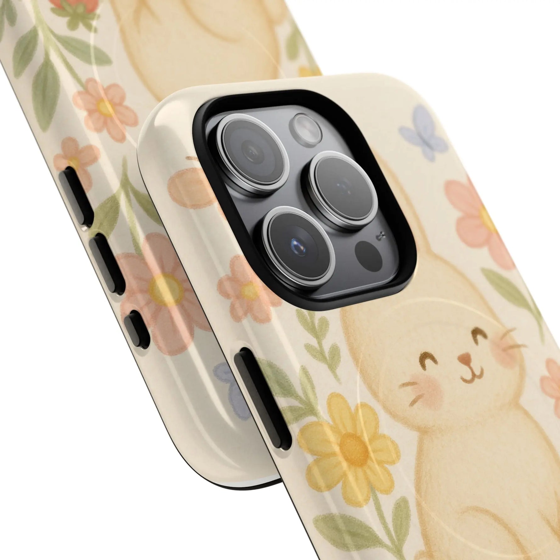 Fluffy Bunny Garden iPhone Case with MagSafe - Shamo's