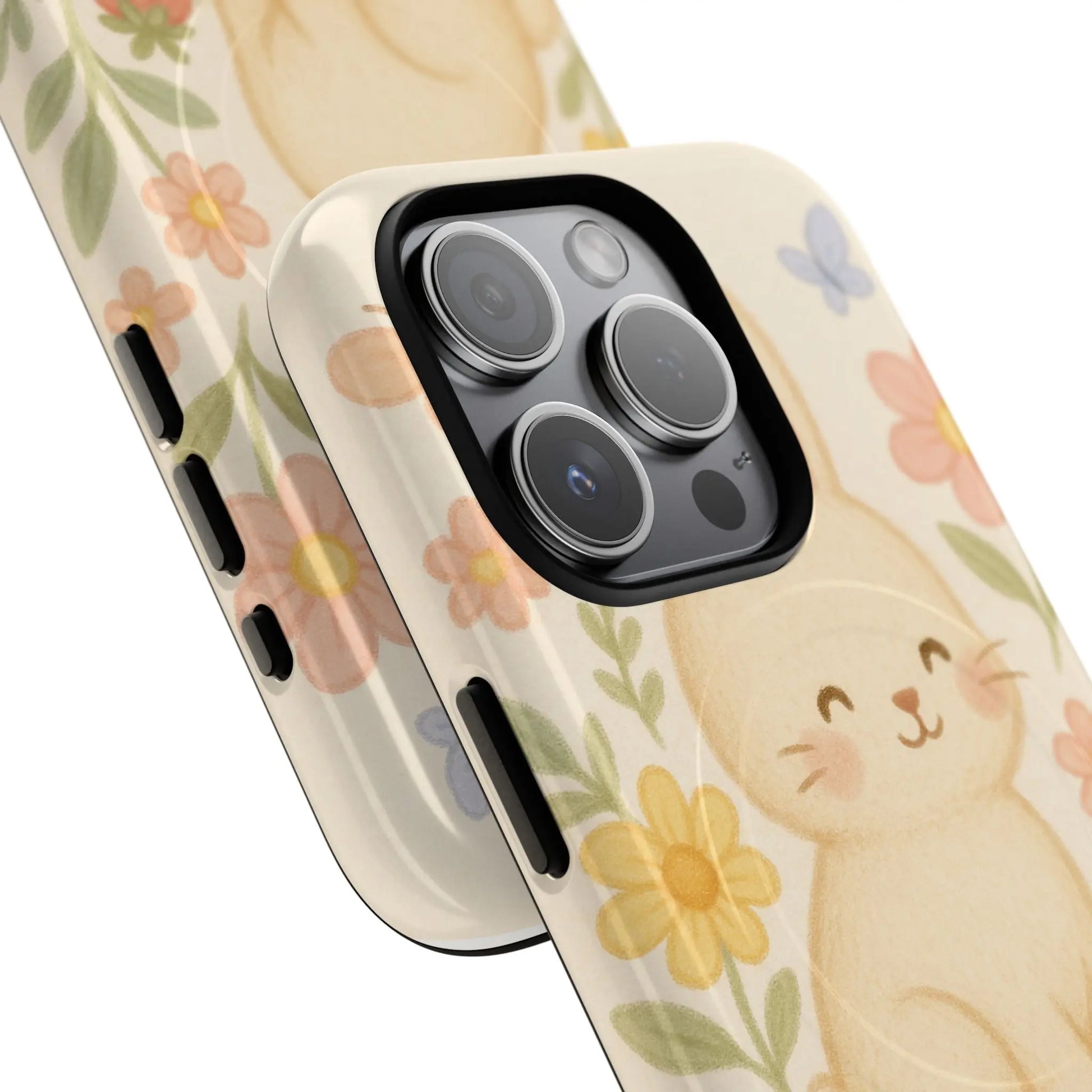 Fluffy Bunny Garden iPhone Case with MagSafe - Shamo's