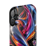 Liquid Aurora MagSafe Phone Case – Colorful Chrome-Effect Swirls | Glossy