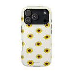 Sunflower Pattern Magnetic Impact-Resistant iPhone Case MagSafe Compatible