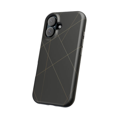 Black Geometric Design iPhone Case | MagSafe  Shamo's