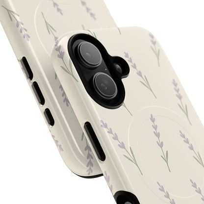 Lavender Minimal Bloom iPhone Case with MagSafe