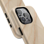 Luxury Series Marble Beige iPhone Case compatible with MagSafe - Shamo's