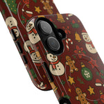 Snowman & Gingerbread Tough iPhone Case (MagSafe compatible)  Shamo's