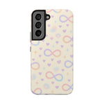 Infinity Pattern Tough Phone Case — Pastel Hearts & Stars  Shamo's Samsung Galaxy S22