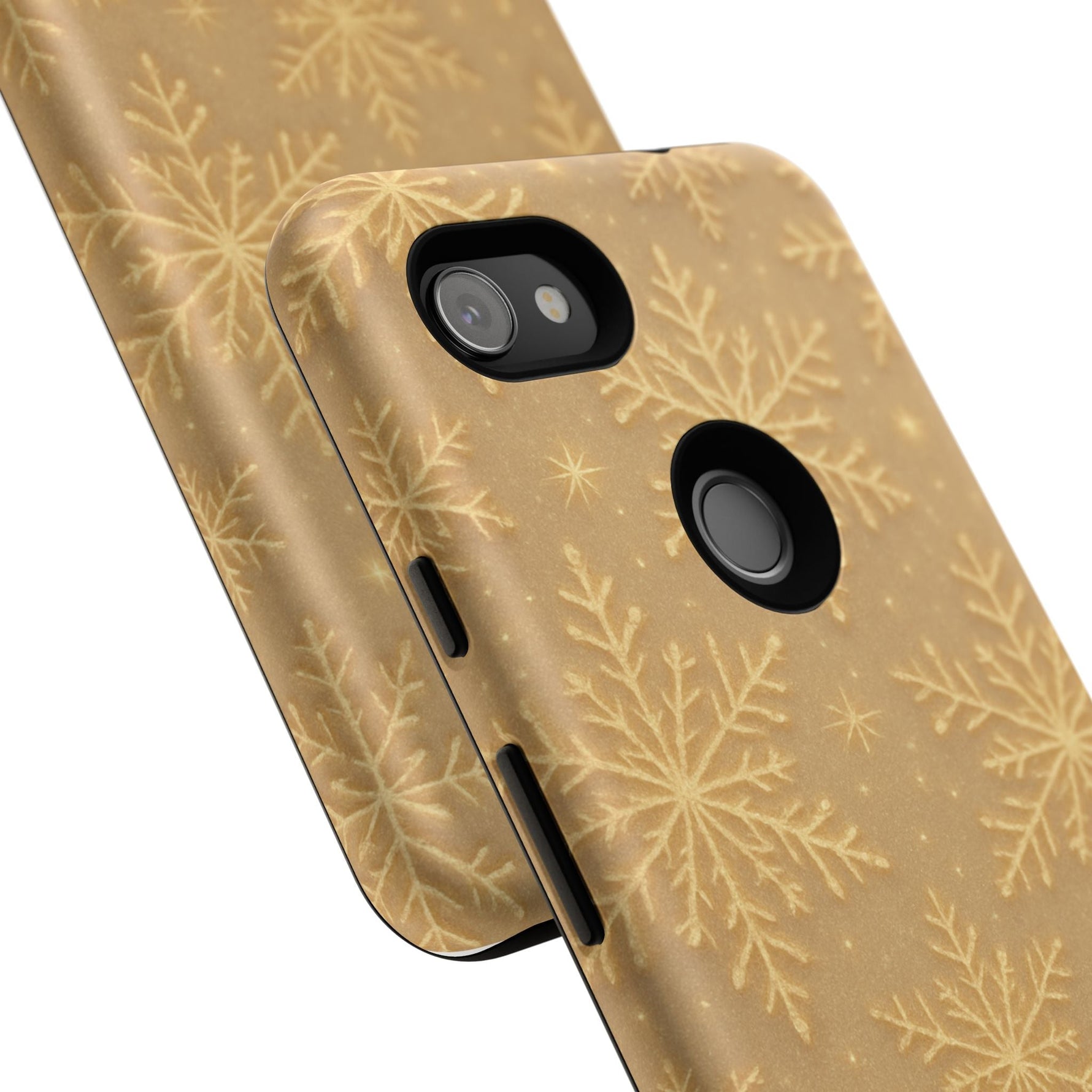 Golden Snowflake Holiday iPhone Case  Shamo's