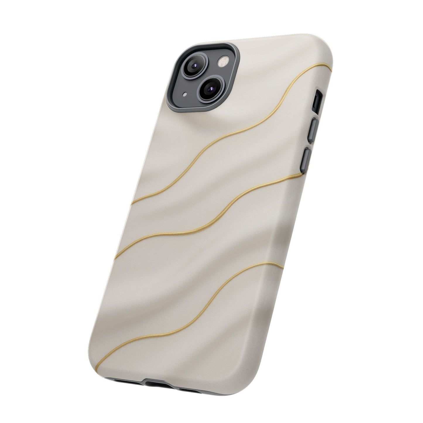 Elegant Gold Wave Tough iPhone Case