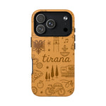 Tirana Illustrated Hand-Drawn iPhone Case — Albanian Landmarks & Icons | MagSafe compatible  Shamo's iPhone 17 Pro / Glossy