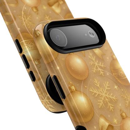 Holiday Gold Ornament iPhone Case | Compatible with MagSafe