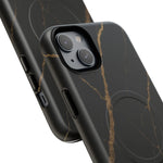 Black & Gold Marble iPhone Case with MagSafe  Shamo's
