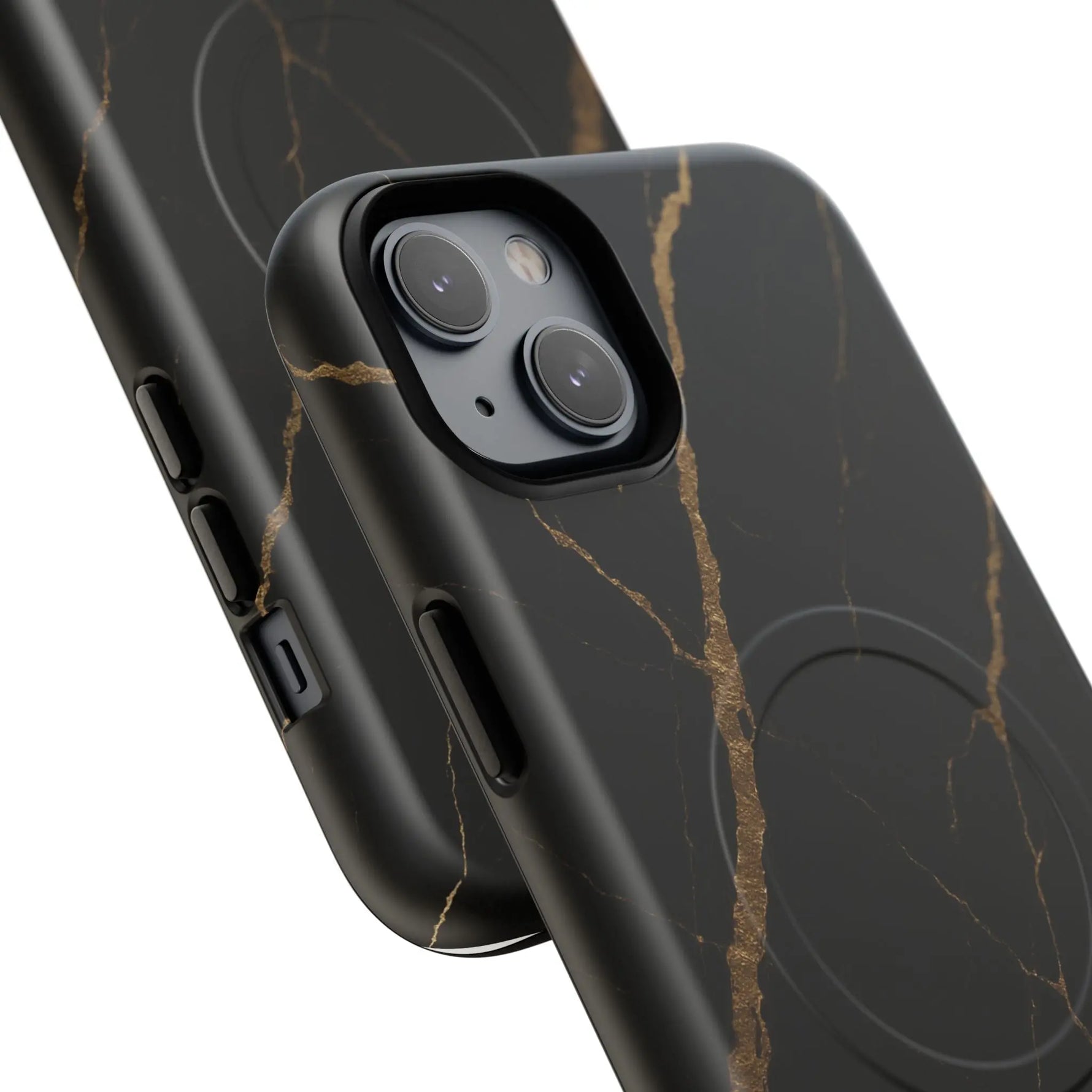 Black & Gold Marble iPhone Case with MagSafe  Shamo's