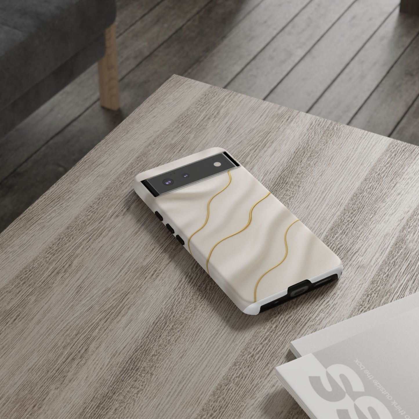 Elegant Gold Wave Tough iPhone Case