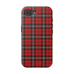 Funda para iPhone resistente a impactos con cuadros escoceses rojos | Compatibilidad con MagSafe