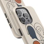 "Connected Lines" Minimalist iPhone Case — MagSafe, Magnetic Impact-Resistant  Shamo's