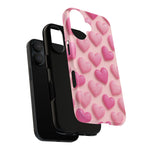Barbiecore Glitter Hearts iPhone Case | MagSafe - Shamo's